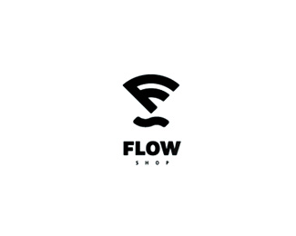 FLOW SHOP流量店铺标志设计