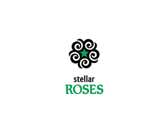 STELLAR ROSES花店标志设计欣赏