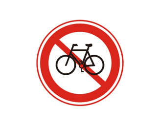 禁止非机动车进入标志