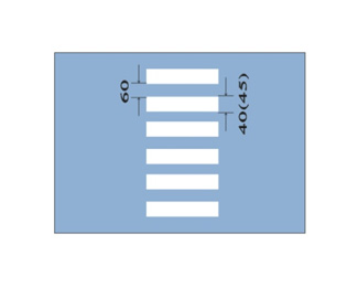 人行横道(正交)标线
