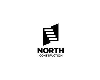 NORTH建筑公司标志设计