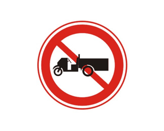 禁止农用车驶入标志