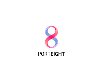 PORTEIGHT八港公司标志