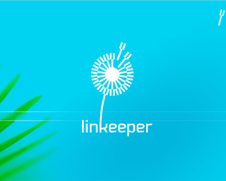 Linkeeper蒲公英标志设计