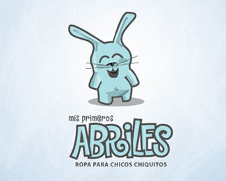 Abriles卡通兔子标志设计欣赏