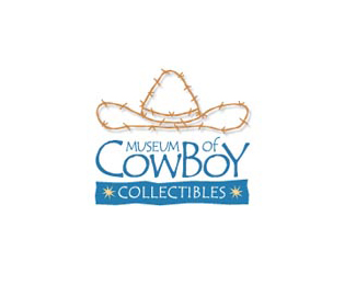 牛仔收藏品的博物馆标志设计