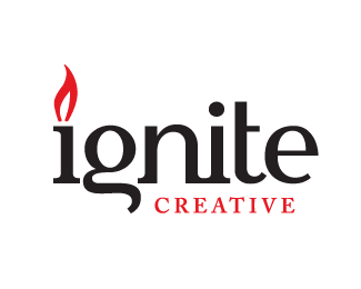 Ignite Creative创意火焰设计标志