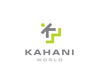 Kahani World儿童视频世界标志设计