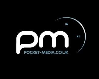 Pocket Media掌上媒体创意标志设计欣赏