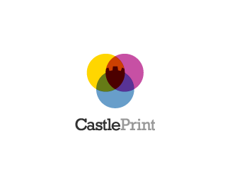 Castle Print城堡打印公司标志设计欣赏