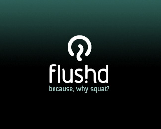 flushd公共浴室标志设计欣赏