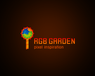 RGB花园抽象创意标志设计欣赏
