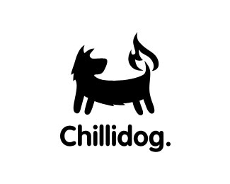 chilidog辣椒狗概念标志设计