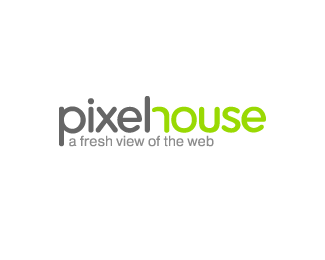 Pixel House像素网页设计公司标志