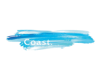 Coast抽象水彩创意标志设计欣赏