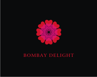 bombay delight印度餐厅标志设计