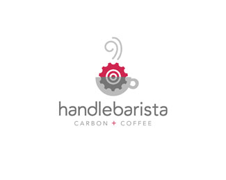handlebarista咖啡/自行车爱好者社区标志