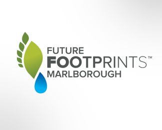Future Footprints未来脚印抽象标志创意设计