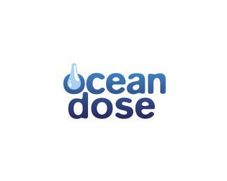 Ocean Dose海洋剂量字母创意标志设计欣赏