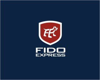 fidoexpress宠物美容服务标志设计