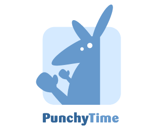 PunchyTime袋鼠标志创意设计欣赏