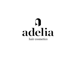 Adelia头发护理标志设计
