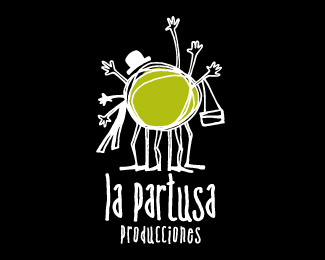 La Partusa抽象服饰品牌标志设计