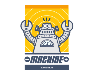 machine小型机械展区标志
