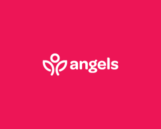 Angels天使公益创意标志设计