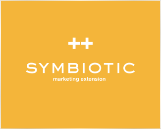 symbiotic 2加号文字标志设计
