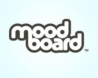 Moodboard圆润英文字体设计