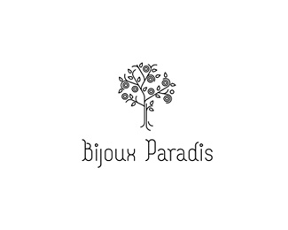 BIJOUX PARADIS珠宝商店标志设计