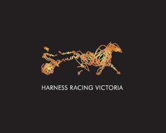 Harness Racing维多利亚赛马比赛标志设计