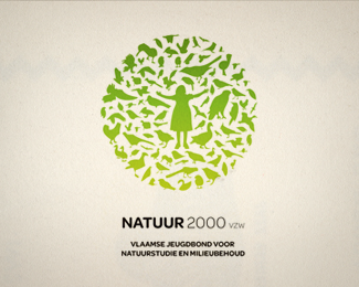 Natuur 2000绿色教育标志设计欣赏