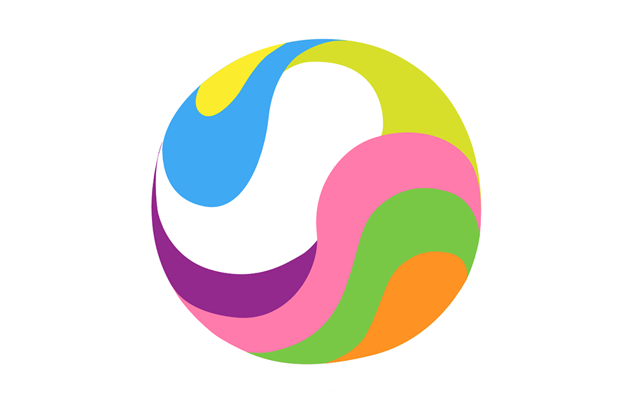 抽象立体感太极球logo教程