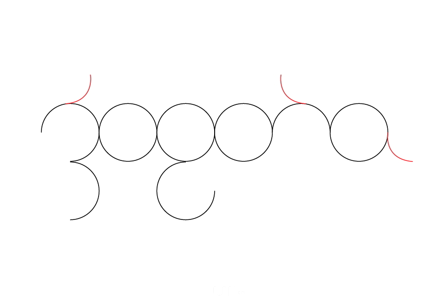 利用AI轻松制作相连环形字体logo教程