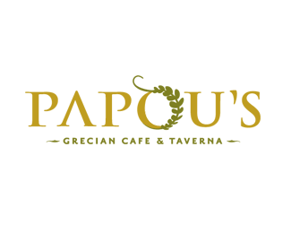 papou希腊餐厅标志创意设计